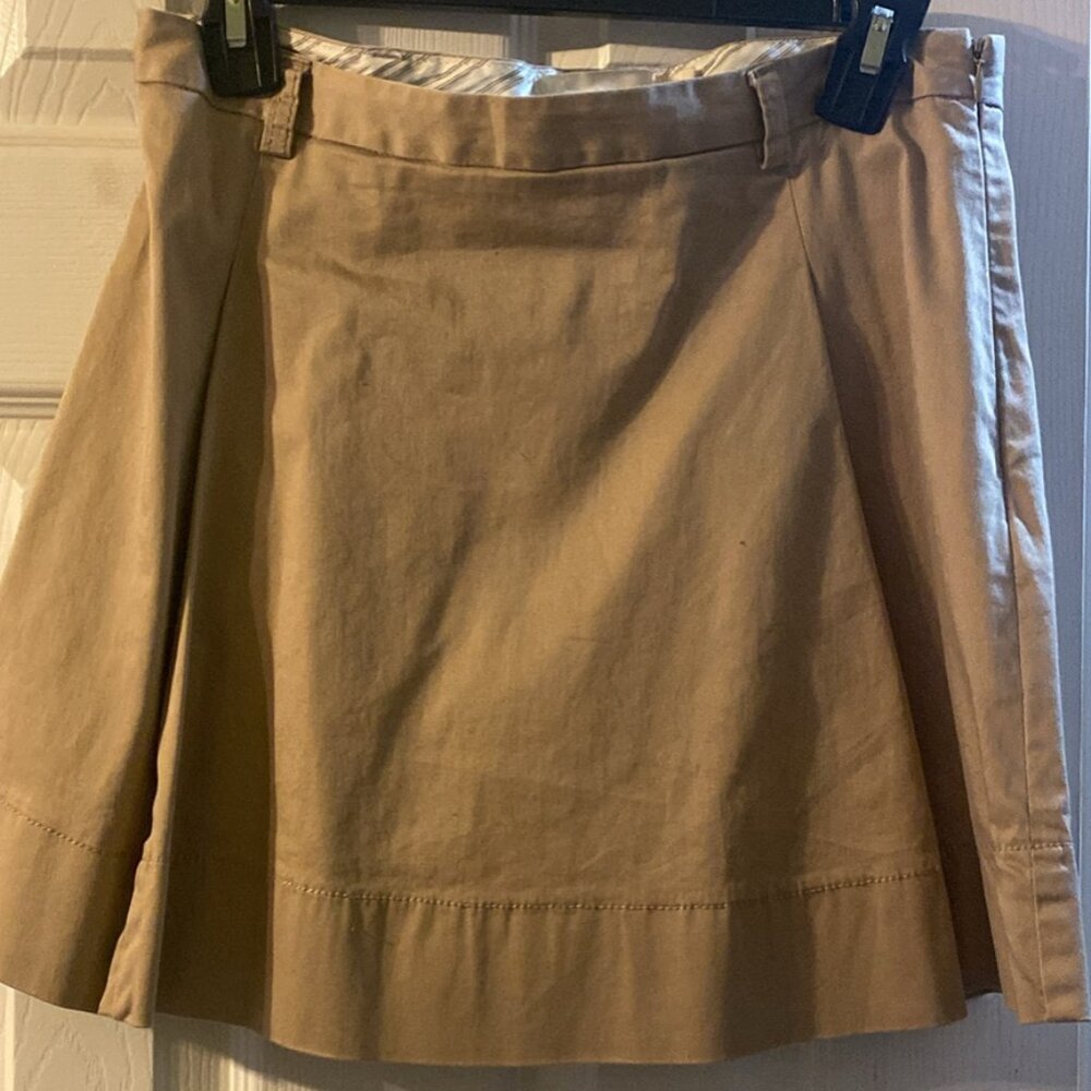 Khaki Skirt with Pockets SIze 6